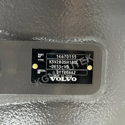 Насос 14670155 K3V280SH180L-0E53-VB VOLVO гидравлический главный для EC950E